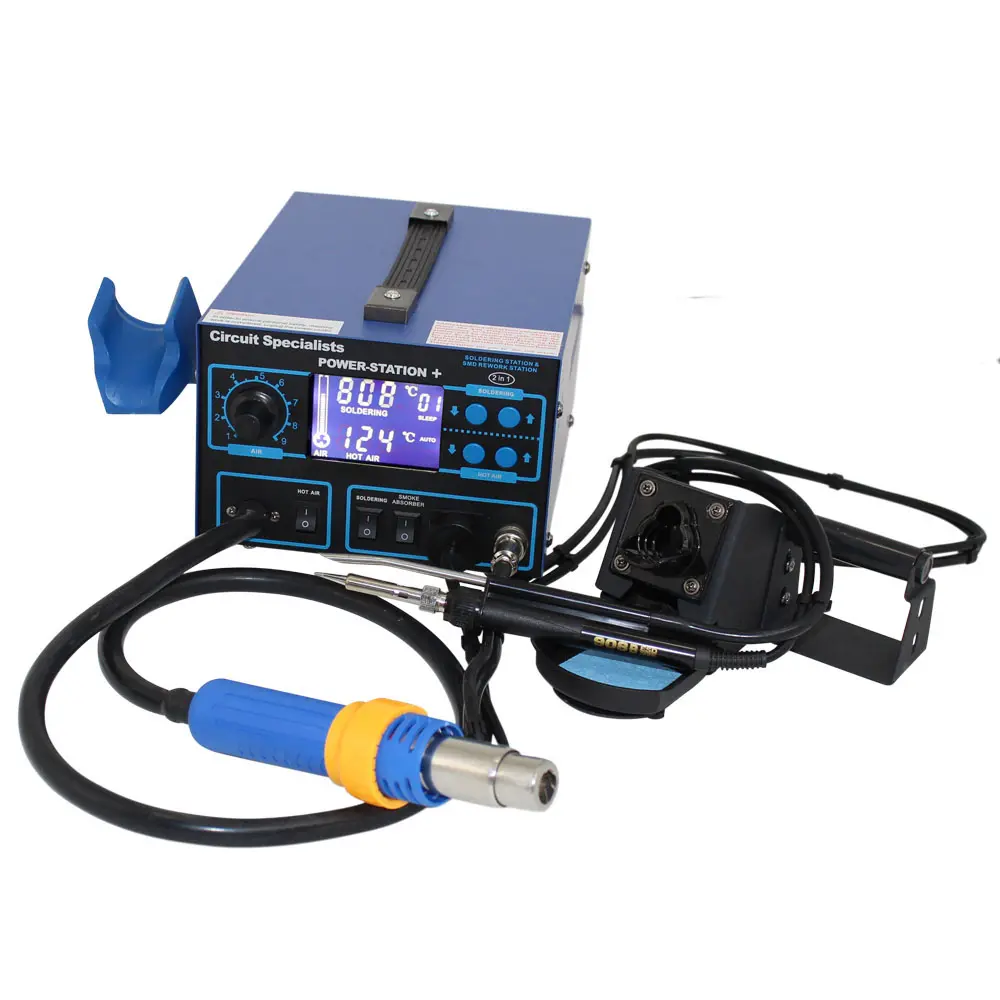 Deluxe HI Powered Hot Air with Soldering Iron/Liquid Crystal Display Air  Filter and Component Pick